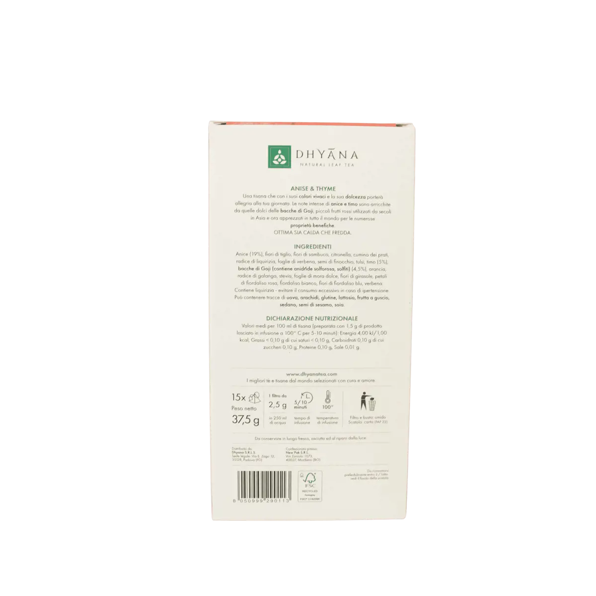 Secondo immagine del prodotto Anise & Thyme x15 filtri by Dhyana