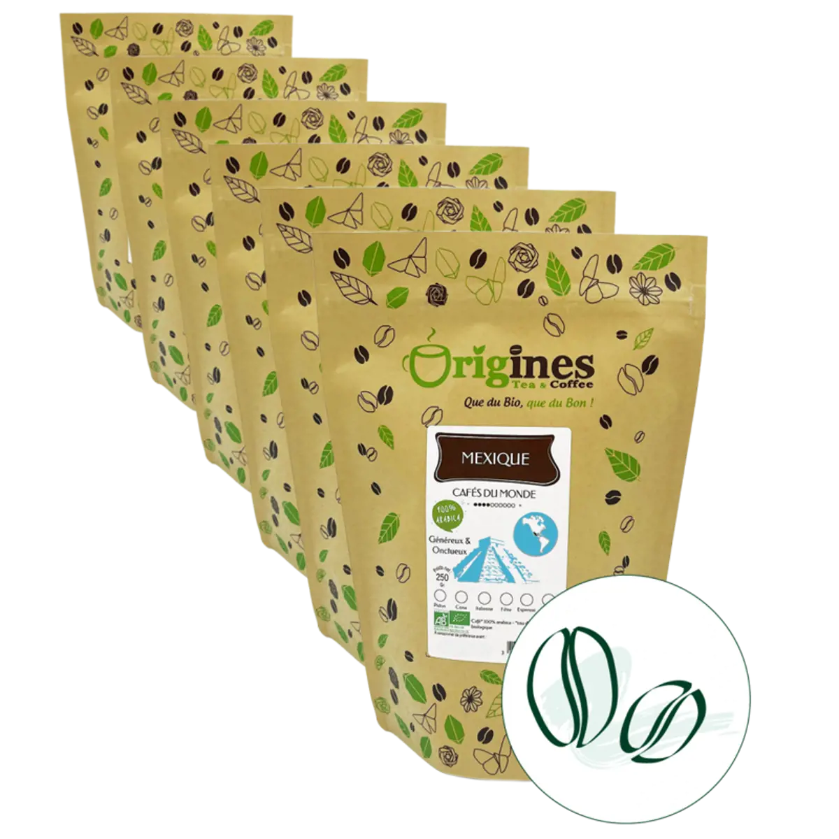 Caffè macinato - Mexique -250g by Origines Tea&Coffee