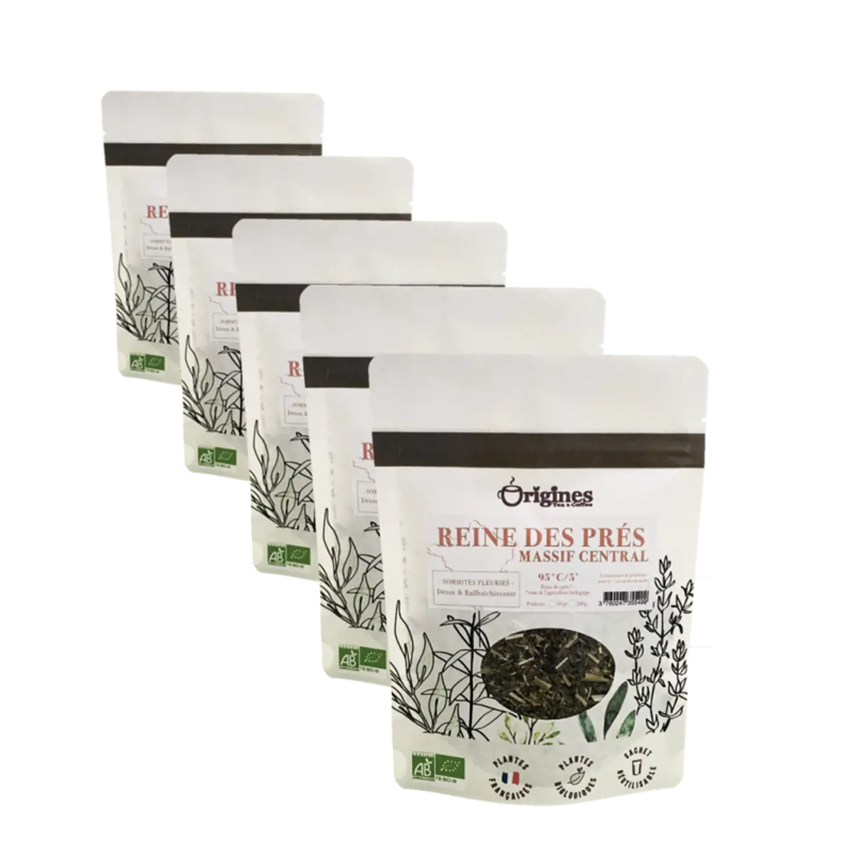 Infusion Bio Reine des prés coupée - Sachet 50g by Origines Tea&Coffee