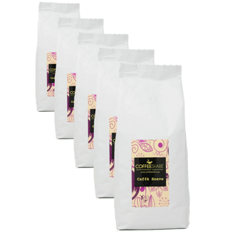 Soave Kaffee Blend - Pack 5 × Bohnen Beutel 1 kg