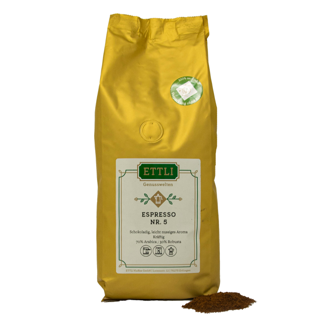 Gemahlener Kaffee - Espresso N°5 - 1kg by ETTLI Kaffee