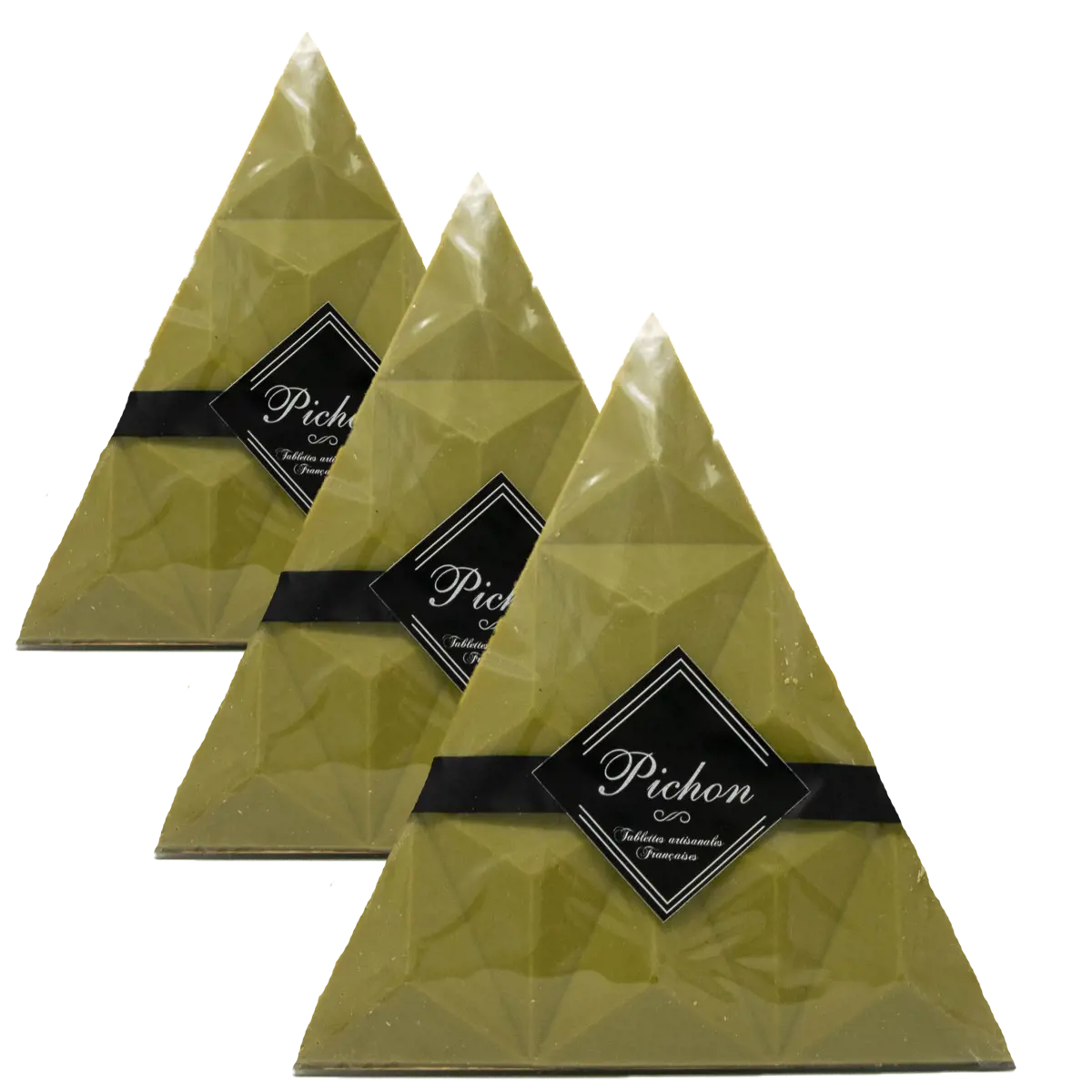 Pichon - Tablette Lyonnaise Triangle Chocolat Blanc Au The Matcha by Pichon - Tablette Lyonnaise