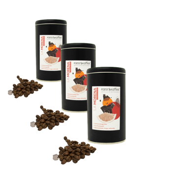 Cafe En Grain Roestkaffee La Morena Espresso Blend - 500 G - Pack 3 × Grains Boîte métal 500 g