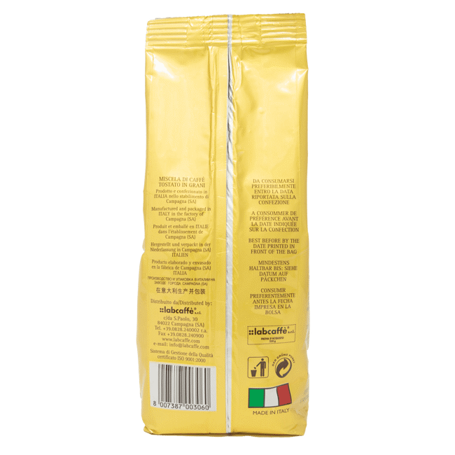 Terzo immagine del prodotto Caffè in grani - Miscela Oro Linea Famiglia - 8x250g by Caffè Gioia