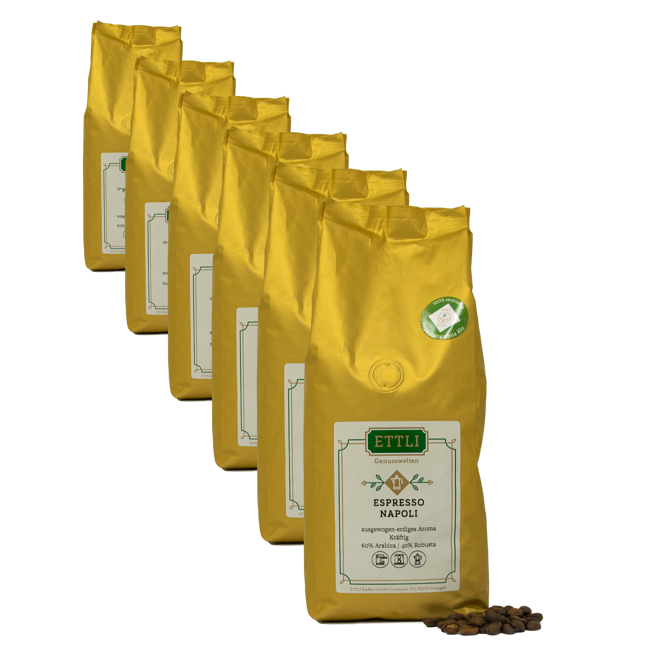 ETTLI Kaffee Café En Grain - Espresso Napoli - 250G by ETTLI Kaffee