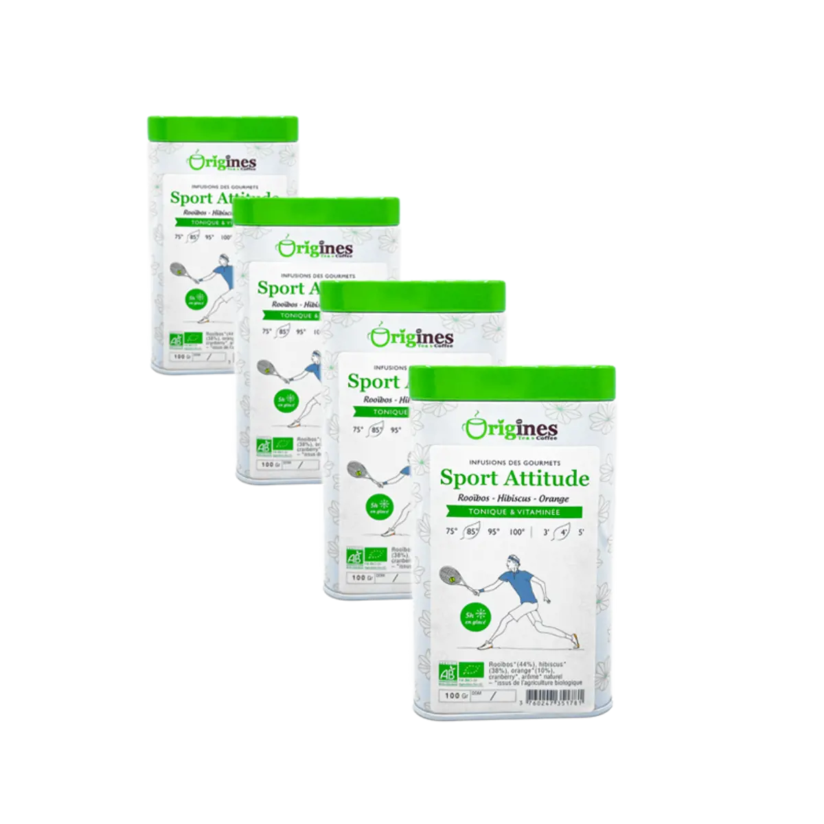 Sport Attitude Metall-Box - 100g by Origines Tea&Coffee