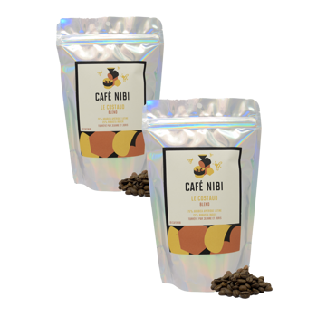 Café Nibi - Le Costaud Blend Café En Grain 500 G - Pack 2 × Grains Pochette 500 g