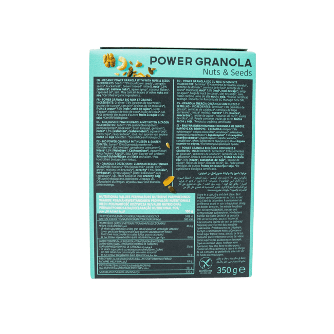 Secondo immagine del prodotto Power granola Bio Noci & Semi vari by Turtle