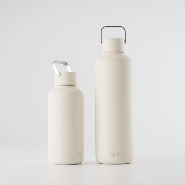 Vierter Produktbild EQUA Edelstahl-Trinkflasche Timeless Off White - 600ml by Equa Deutschland