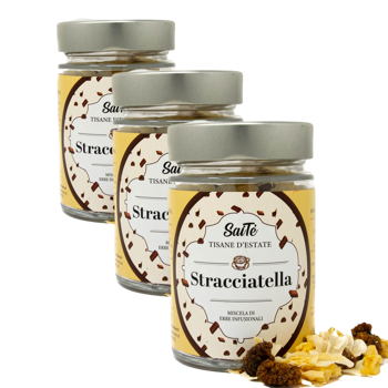 Stracciatella - Pack 3 × Barattolo di vetro 90 g