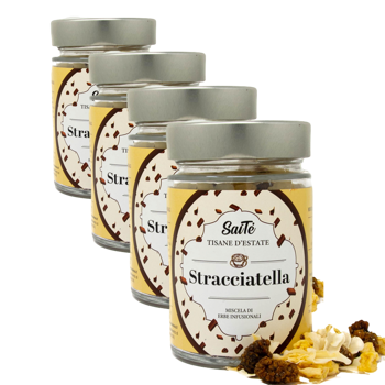 Stracciatella - Pack 4 × Einmachglas 90 g