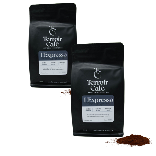 Gemahlener Kaffee - Die Espresso-Zusammenstellung - 1kg by Terroir Cafe