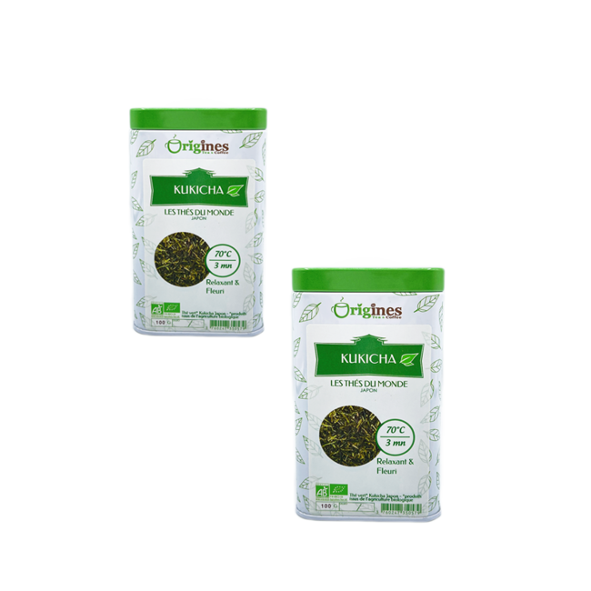 Origines Tea&Coffee The Vert Bio En - Kukicha Japon 100G - 100 G by Origines Tea&Coffee