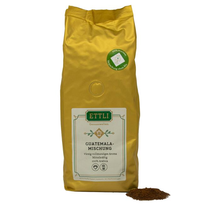 Gemahlener Kaffee - Guatemala Mischung - 1kg by ETTLI Kaffee