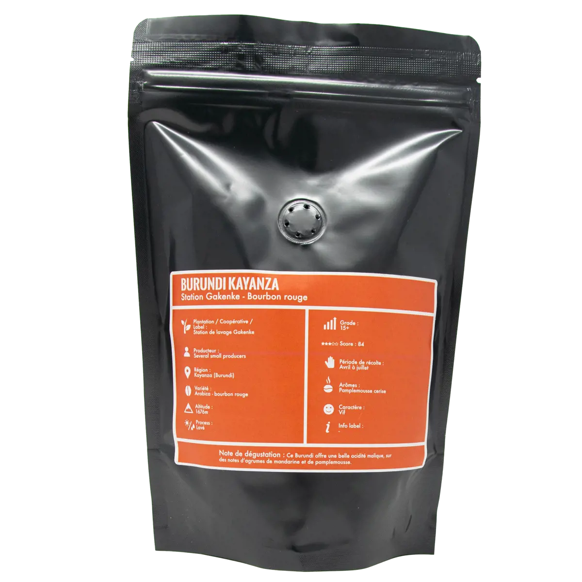 Deuxième image du produit La Brûlerie de Paris Café moulu - Burundi Kayanza Aeropress - 250 G by La Brûlerie de Paris