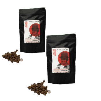 Cafe En Grain Roestkaffee Cafe Du Perou 1 Kg - Pack 2 × Grains Pochette 1 kg