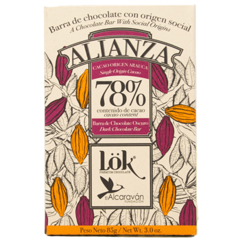 LÖK FOODSChocolat 78 Alianza Single Origin Arauca X3 Boites 255 G - Tablette 255 g