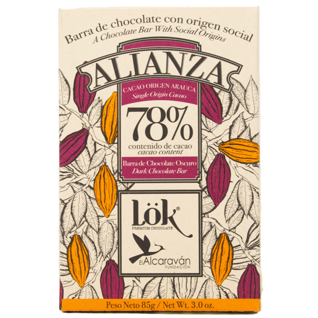 LÖK FOODSChocolat 78 Alianza Single Origin Arauca X3 Boites 255 G by LÖK FOODS