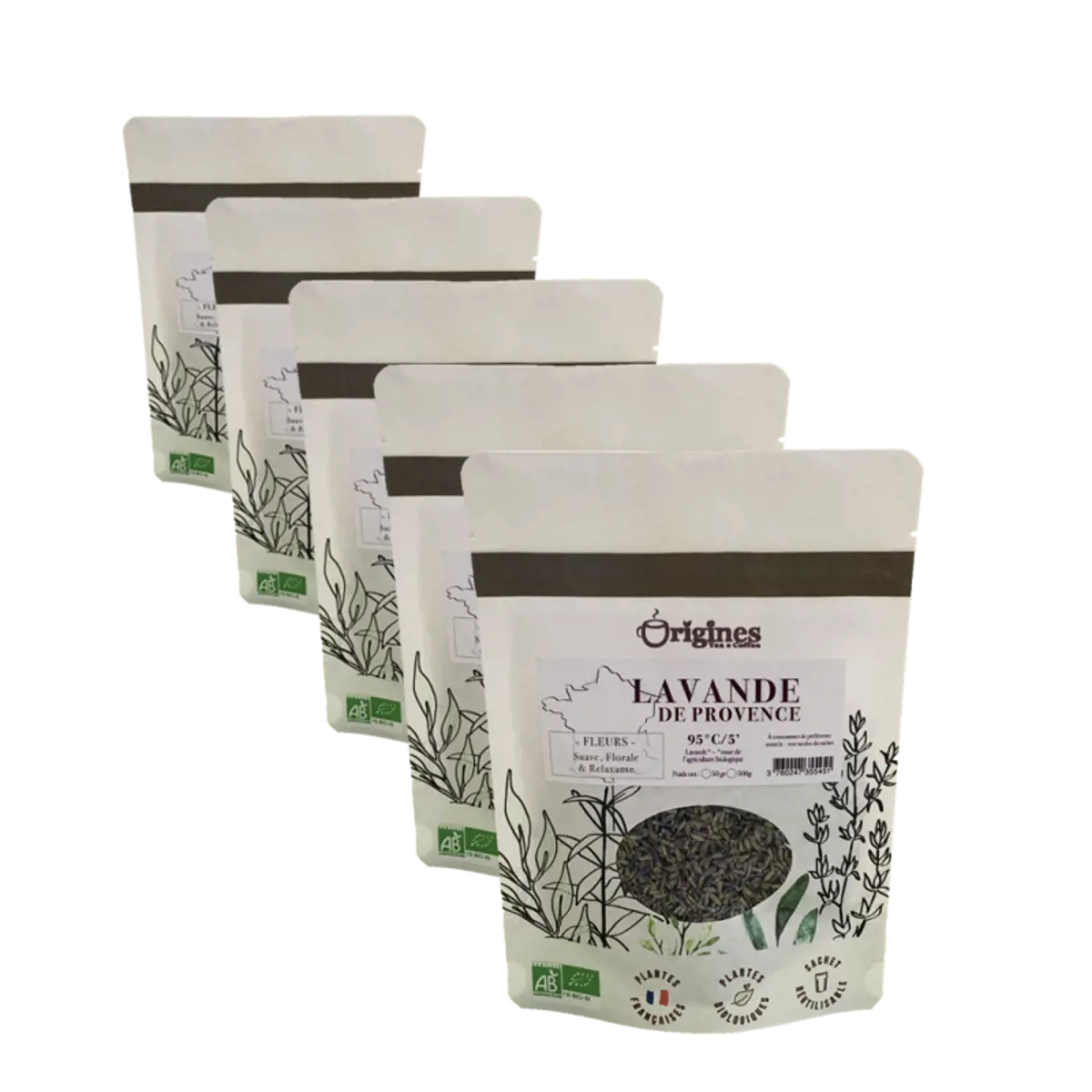 Origines Tea&Coffee Infusion Bio Lavande Sachet 50G Sachets De The 50 G by Origines Tea&Coffee