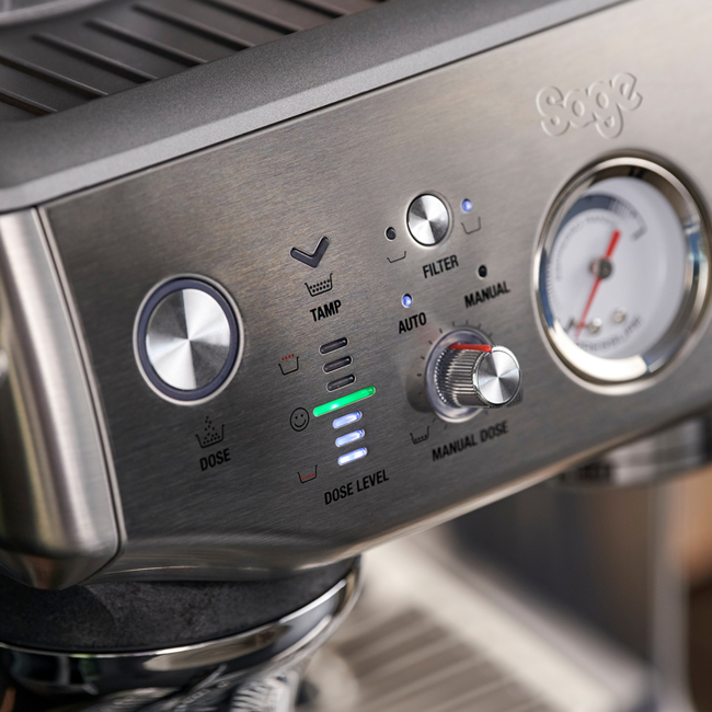 Troisième image du produit Sage Appliances Sage Barista Express Impress Bleu Prune - Garantie 2 Ans by Sage Appliances