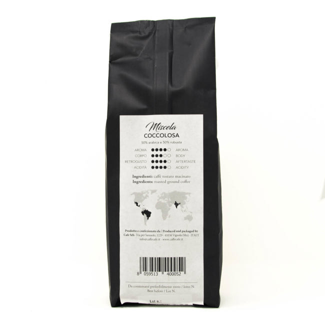 Secondo immagine del prodotto Caffè macinato- Miscela Coccolosa - Moka 250 g by M'ama Caffè