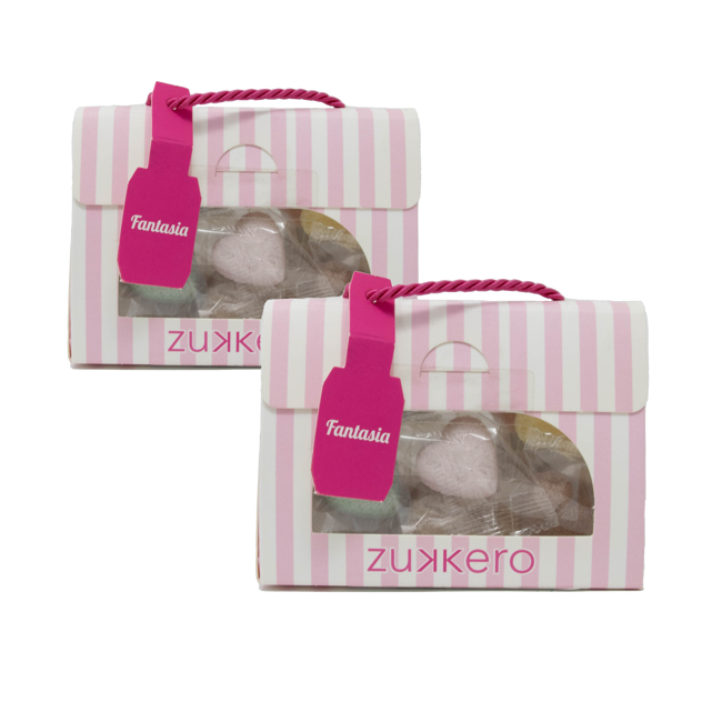 Zollette cuore fantasia box 60 gr by Zukkero