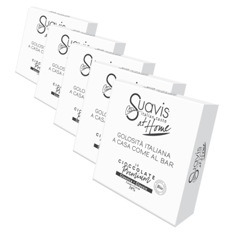 Suavis Chocolat Chaud Bio Premium Classique Boites 160 G - Pack 5 × Boîte en carton 160 g