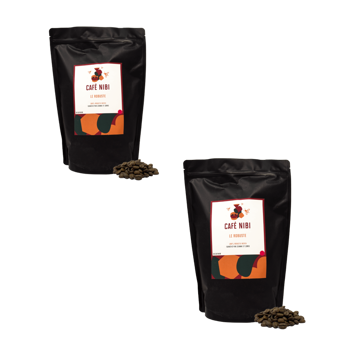 Kaffeebohnen - Der Robuste - 1 kg - Pack 2 × Bohnen Beutel 1 kg