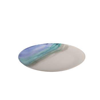 Piatto di presentazione di vetro design Oceano - 