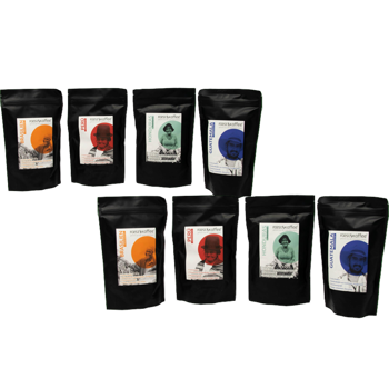 Länderkaffee Probierpaket - Pack 2 × Mahlgrad Filter Entdecker Paket 400 g