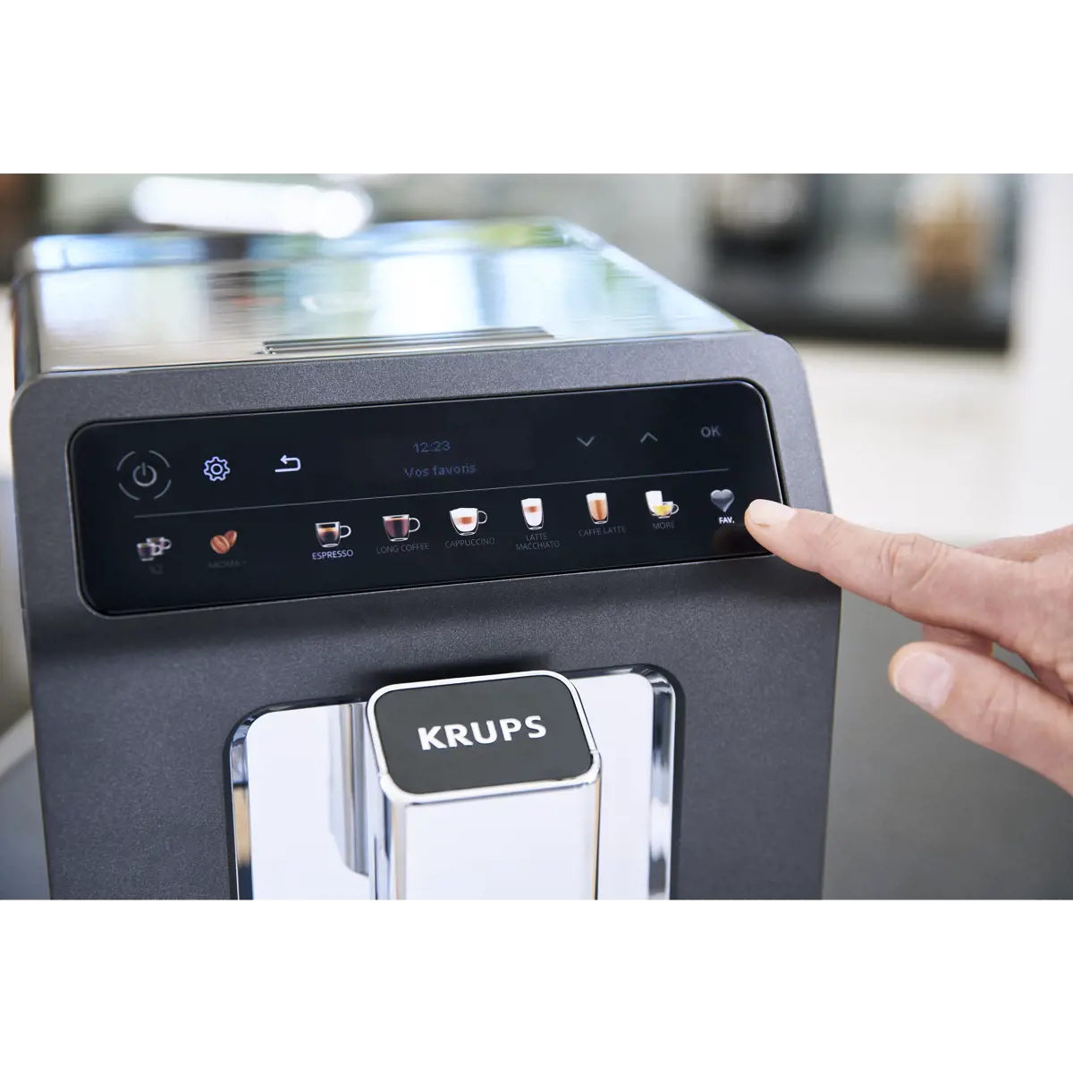 Sixième image du produit Krups - Evidence One Yy4328Fd - Noir - Machine À Café Grains by Krups