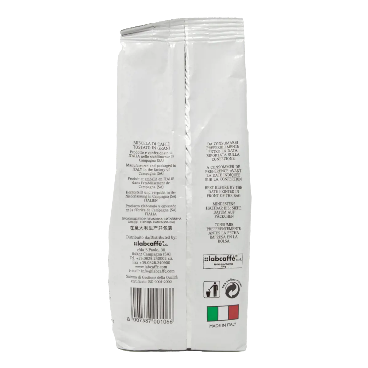 Terzo immagine del prodotto Caffè in grani - Miscela Bianca Linea Famiglia - 8x250g by Caffè Gioia