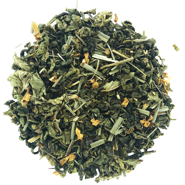 Zweiter Produktbild Grüner Tee Bio Metall-Box - Fresh Detox China - 100g by Origines Tea&Coffee