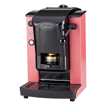 FABER Kaffeepadmaschine - Slot Plast Schwarz Koralle 1,3 l - Pack 2 × ESE (44mm) kompatibel