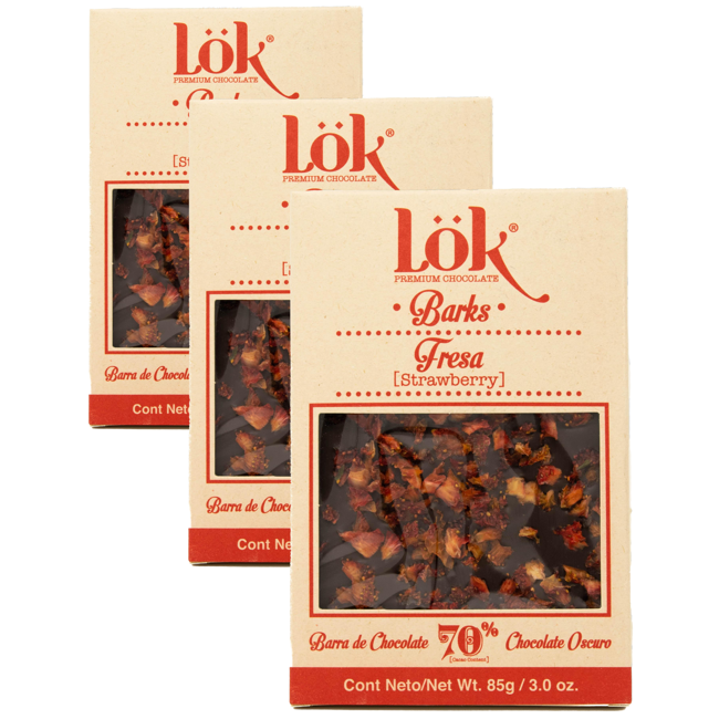 Cioccolato fondente 70 %: fragola by LÖK FOODS