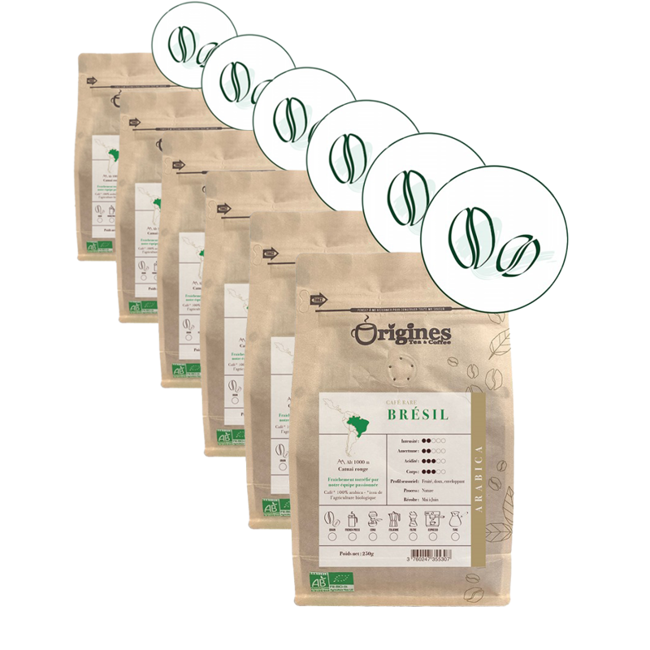 Kaffeebohnen - Brésil - 250g by Origines Tea&Coffee