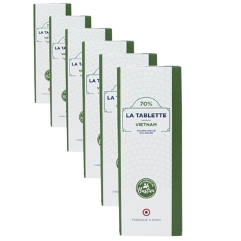 Single Origin Schokoladentafel 70% - Vietnam (25g) - Pack 6 × Tafel 25 g