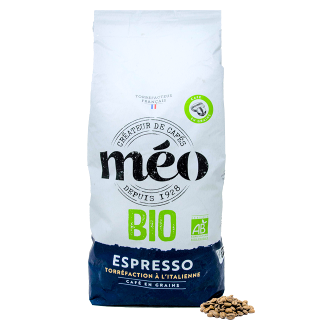 Kaffeebohnen - Bio Espresso - 1 kg by Café Méo