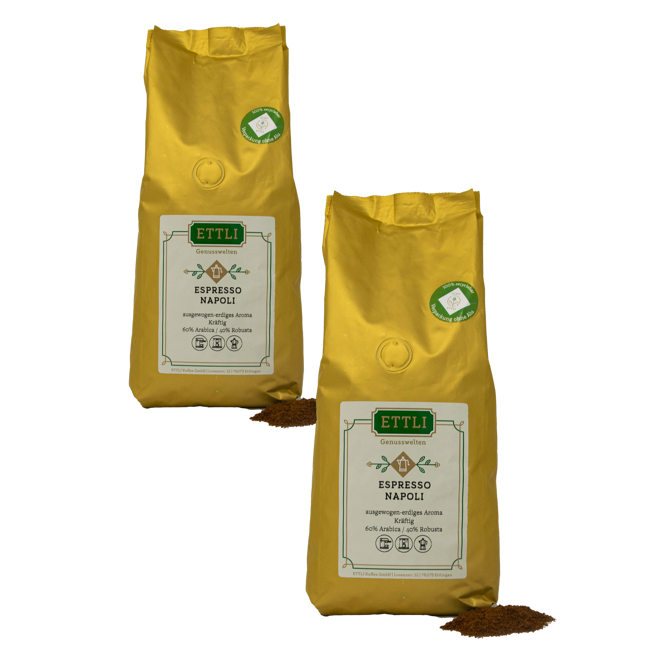 Gemahlener Kaffee - Espresso Napoli - 500g by ETTLI Kaffee