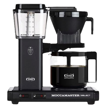 MOCCAMASTER Macchina del caffè a filtro elettrica - 1,25 l - KBG Nera Opaca - 