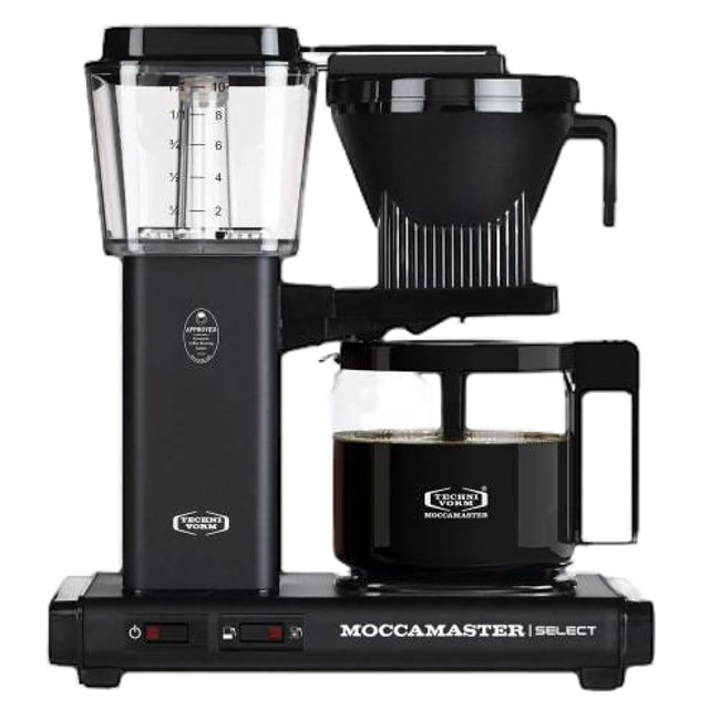 MOCCAMASTER Macchina del caffè a filtro elettrica - 1,25 l - KBG Nera Opaca by Moccamaster Italia