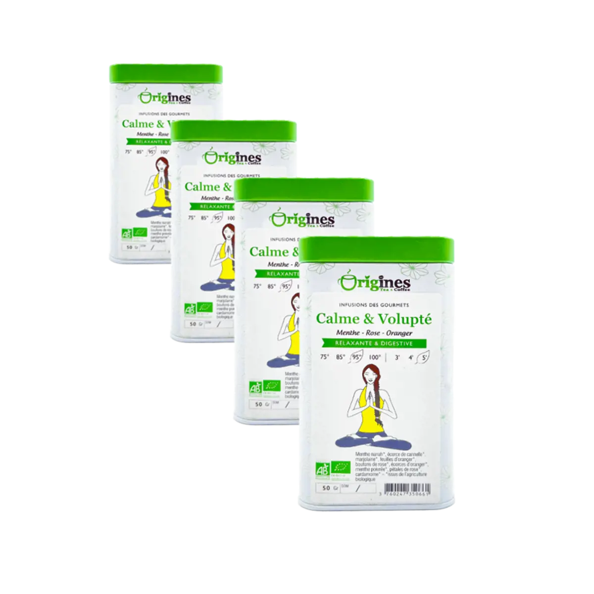 Infusion Bio Calme et Volupté Metall-Box - 80g by Origines Tea&Coffee