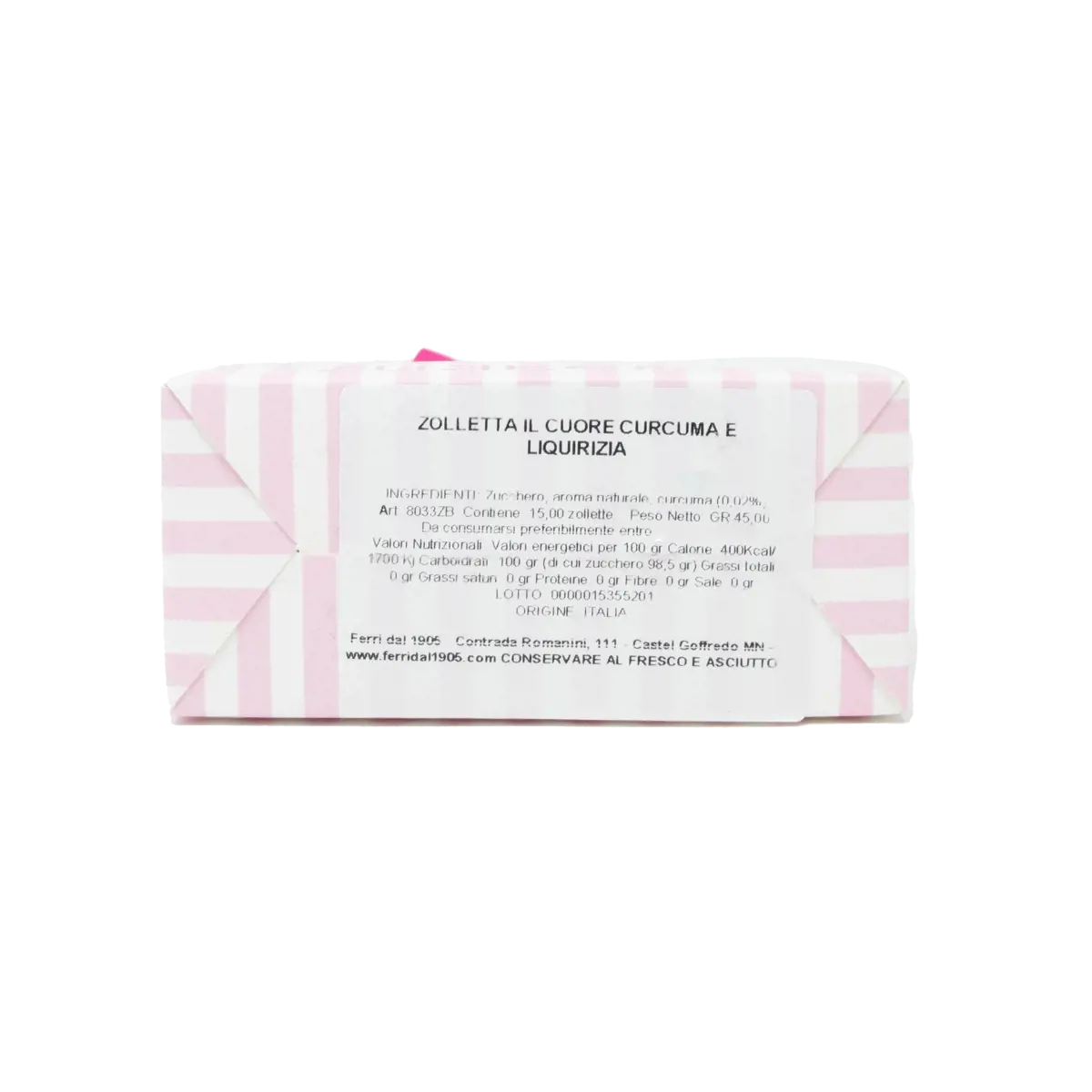 Deuxième image du produit Zukkero Morceaux De Sucre Coeur Curcuma Et Reglisse 60 Gr Boite En Carton 60 G by Zukkero