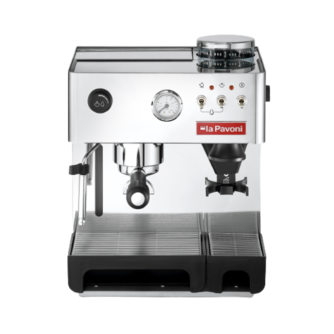 La Pavoni Machine A Cafe Combinee Domus Bar En Acier Inox