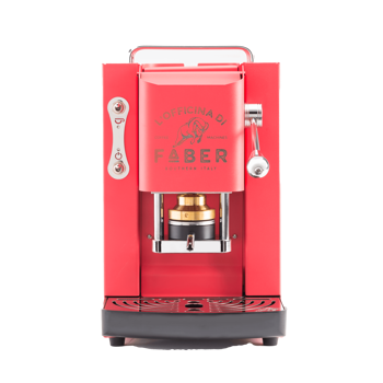 FABER Kaffeepadmaschine - Pro Deluxe Coral Pink verchromt 1,3 l - ESE (44mm) kompatibel