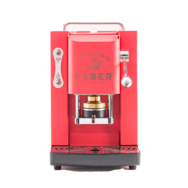 Faber Faber Machine A Cafe A Dosettes Pro Deluxe Coral Pink Chrome 1,3 L by Faber