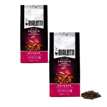 Kaffeebohnen - Esperto Grani Delicato - 500g - Pack 2 × Bohnen Beutel 500 g