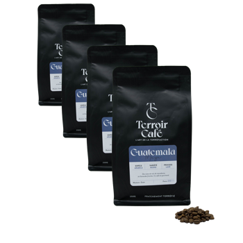 Kaffeebohnen - Guatemala, Maya 250g - Pack 4 × Bohnen Beutel 250 g