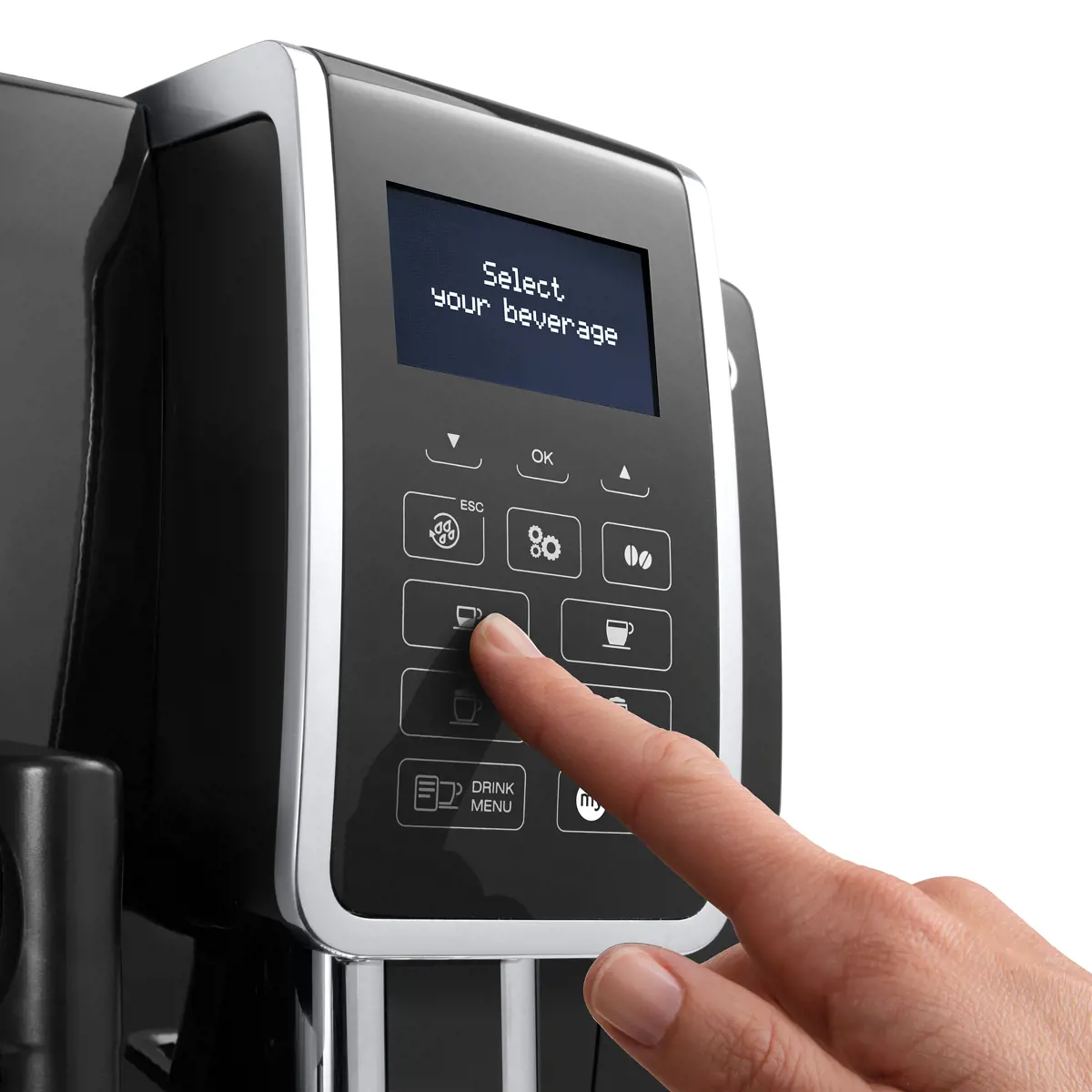 Deuxième image du produit Machine À Café À Grain Delonghi Dinamica Noire Ecam 350.55.B by Delonghi