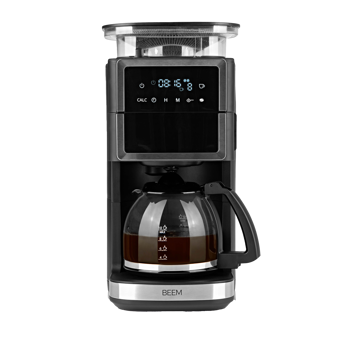 BEEM Fresh-Aroma-Perfect III Cafetière filtre avec moulin - verre - 